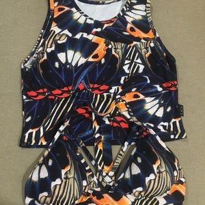 Butterfly strappy Bra and Top
